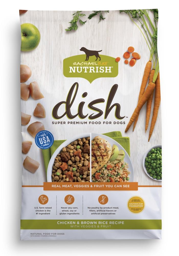 Rachael Ray Nutrish Dish Natural Chicken & Brown Rice with Fruit & Veggies  Recipe Dry Dog Food - Serving NY - NJ