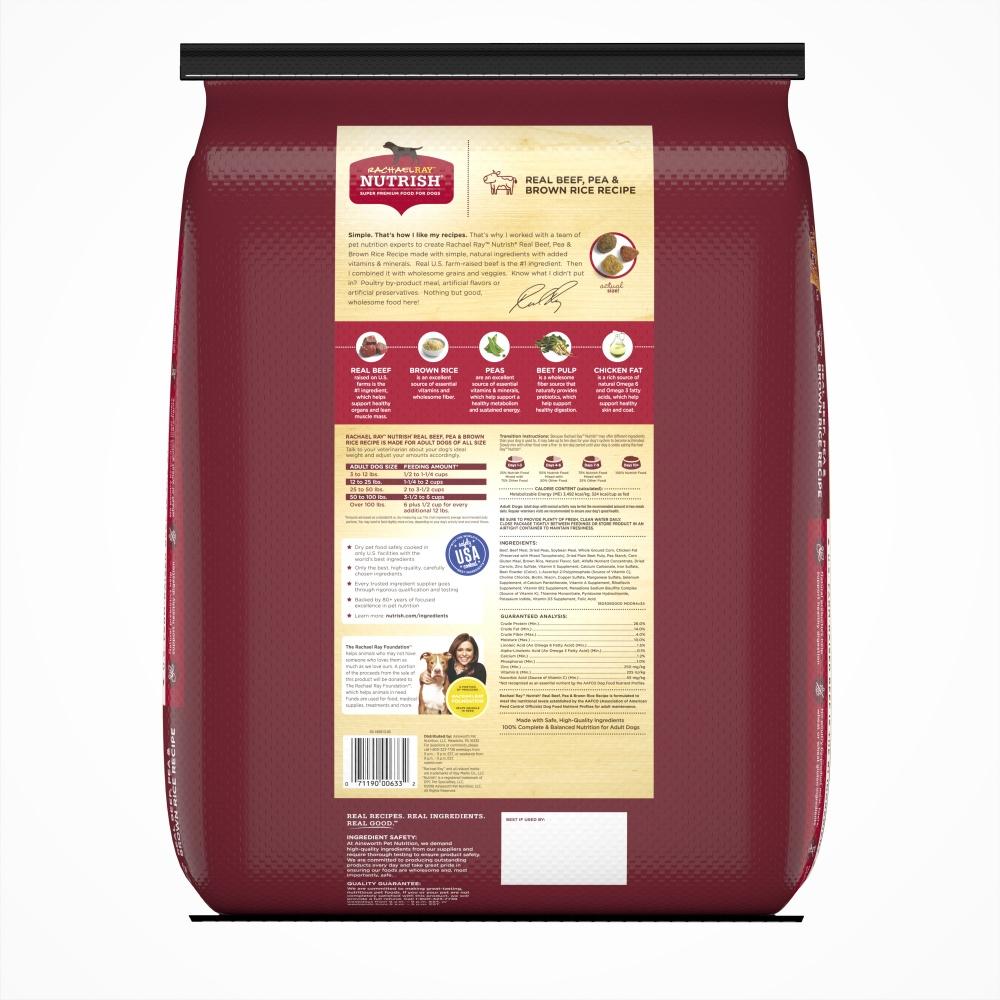 Rachael Ray Nutrish Natural Beef, Pea, & Brown Rice Recipe Dry Dog Food -  Serving NY - NJ
