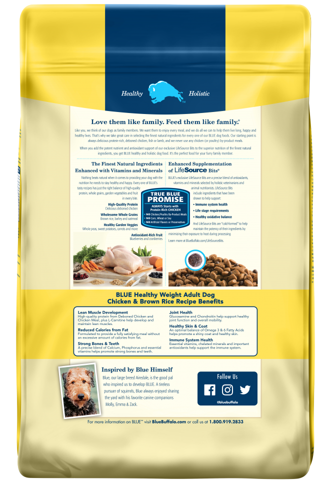 Blue Buffalo Life Protection Healthy Weight Natural Chicken & Brown Rice Recipe  Adult Dry Dog Food - Serving NY - NJ