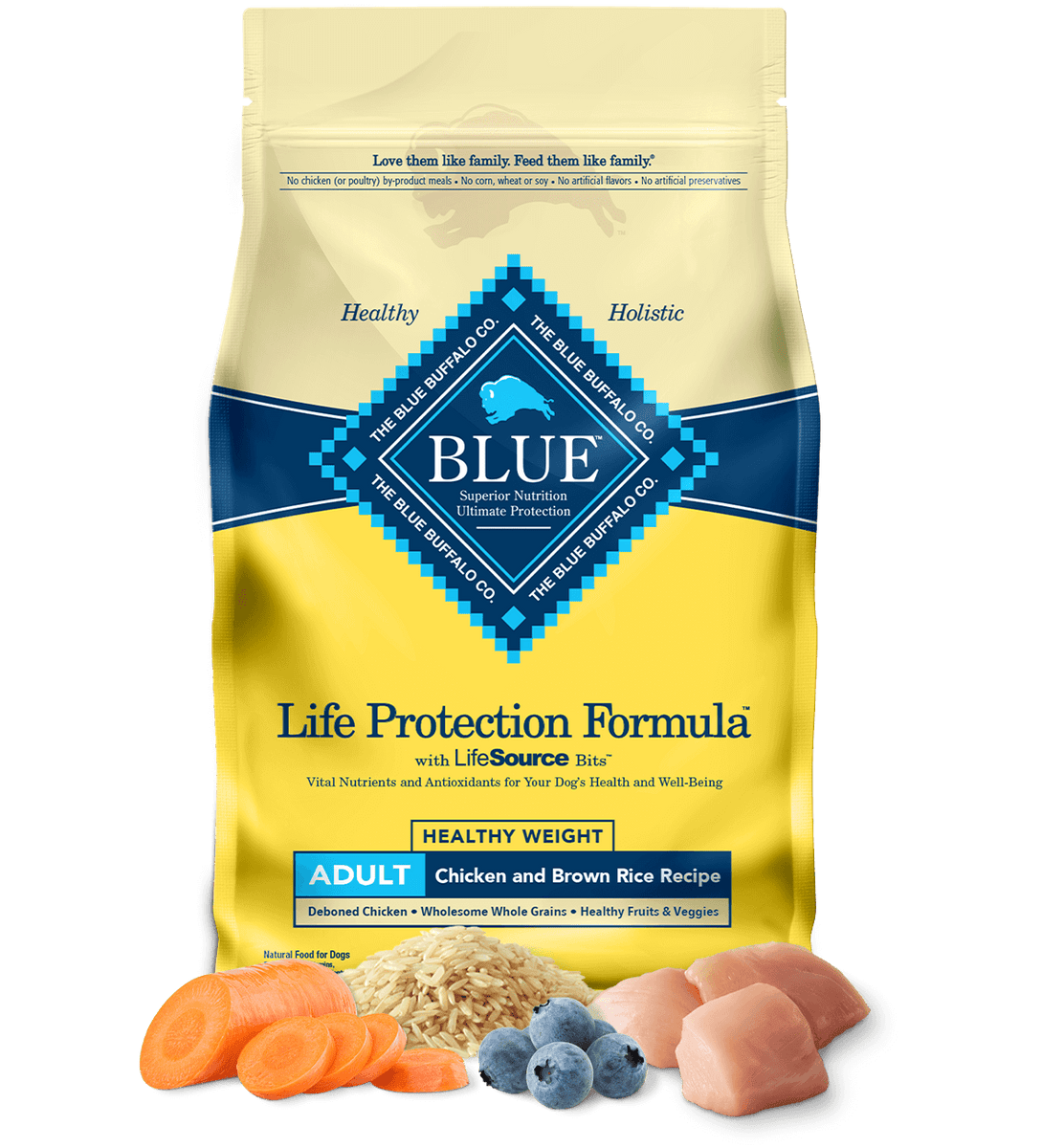 Blue Buffalo Life Protection Healthy Weight Natural Chicken & Brown Rice  Recipe Adult Dry Dog Food - Serving NY - NJ