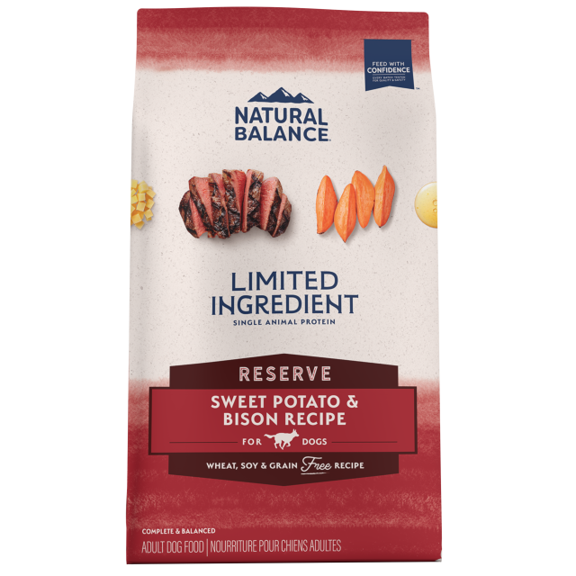 Natural Balance Limited Ingredient Reserve Grain Free Sweet Potato & Bison  Recipe Dry Dog Formula - Serving NY - NJ