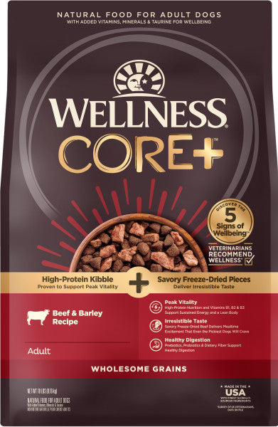 Wellness CORE+ Wholesome Grains Beef & Barley Dog Food - Serving NY - NJ