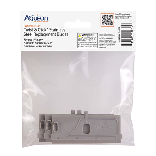 Aqueon ProScraper 3.0 Twist & Click Stainless Steel Replacement Blades