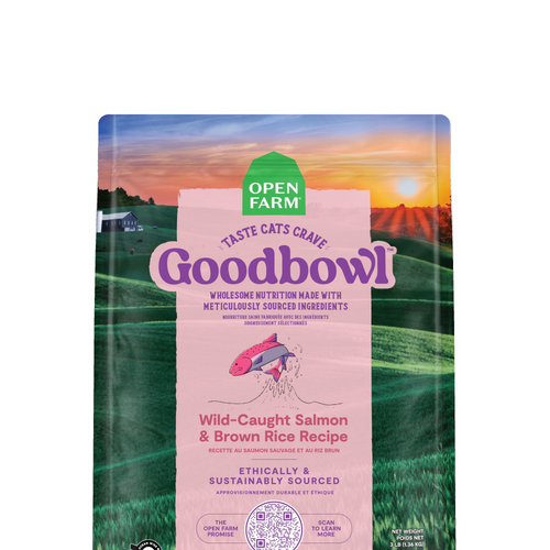 Open Farm GoodBowl Wild-Caught Salmon & Brown Rice Recipe Dry Cat Food