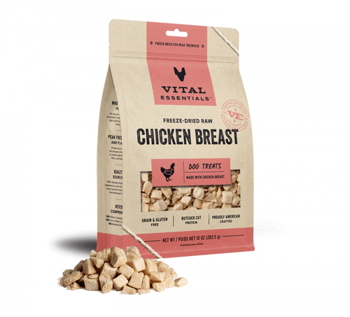 Vital Essentials Freeze Dried Raw Chicken Breast Dog Treats