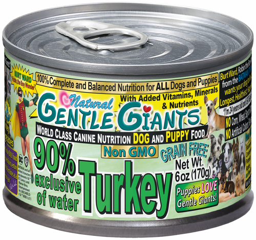 Gentle Giants Non-GMO Grain Free Turkey Dog & Puppy Can Food