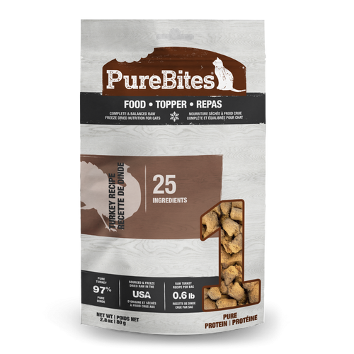 PureBites Cat Food Topper Turkey Recipe