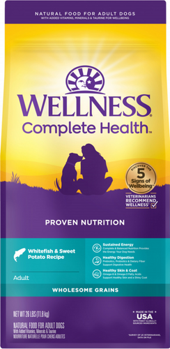 Wellness Complete Health Natural Adult Whitefish and Sweet Potato Recipe Dry Dog Food