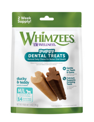 Whimzees Puppy Dental Chew Dog Treats