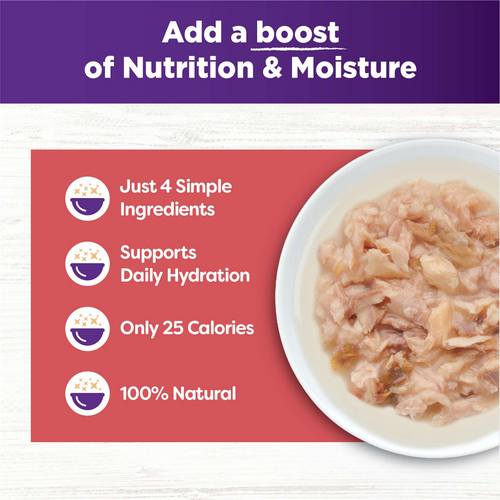 Wellness Bowl Boosters Flaked Salmon & Tuna in Broth Wet Cat Food Topper