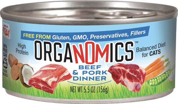 Evangers Organomics Beef and Pork Dinner for Cats