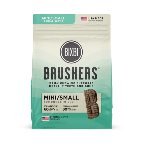 Bixbi Dog Brushers Dental Chew for Small Dogs