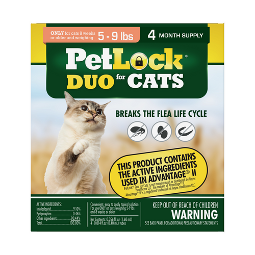 Petlock Duo Flea Squeeze On Treatment For Cats