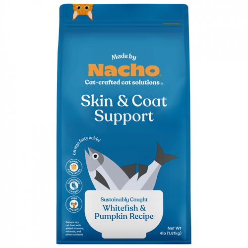 Made By Nacho Skin And Coat Support Sustainably Caught Whitefish & Pumpkin Recipe