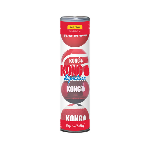 KONG Signature Balls 4 pack Assorted