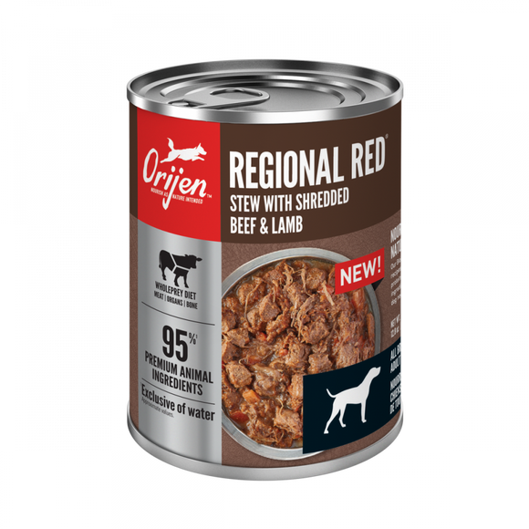 ORIJEN Real Meat Shreds, Grain-free, Regional Stew,  Premium Wet Dog Food