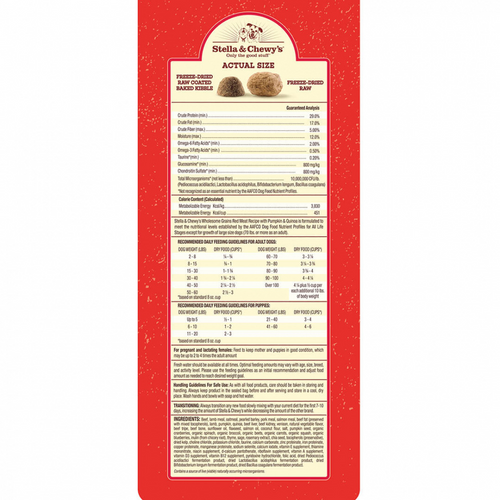 Stella & Chewy's Raw Blend Kibble With Wholesome Grains Red Meat Recipe Dry Dog Food