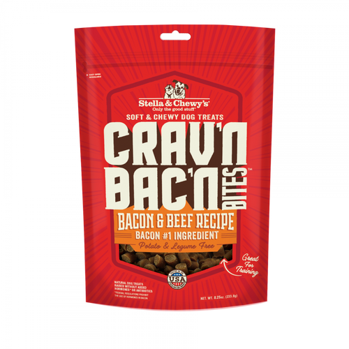 Stella & Chewy's Crav'n Bac'n Bites Bacon & Beef Recipe Dog Treats