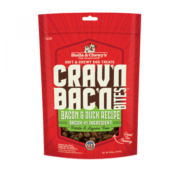 Stella & Chewy's Crav'n Bac'n Bites Bacon & Duck Recipe Dog Treats