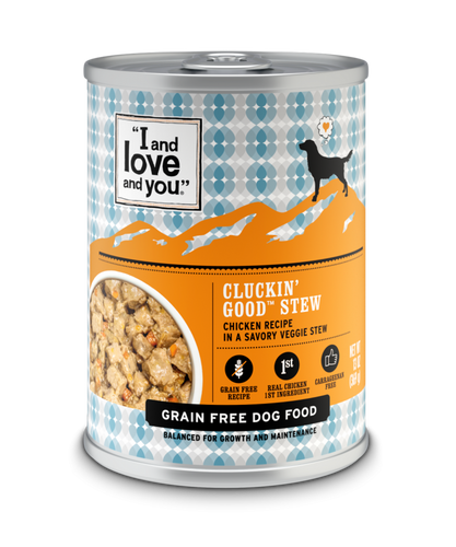 I and Love and You Grain Free Clucking Good Stew Canned Dog Food