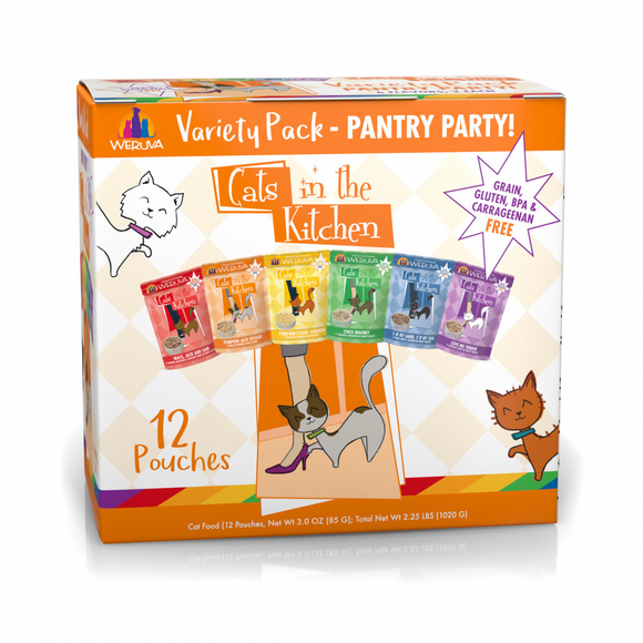 Weruva Grain Free Cats in the Kitchen Pouches Variety Pack