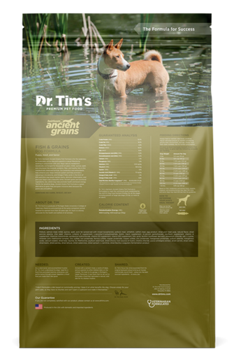 Dr. Tim's Heirloom Ancient Grains Fish Recipe Dry Dog Food