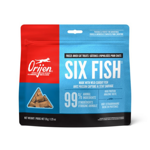 ORIJEN Grain Free Six Fish Freeze Dried Cat Treats