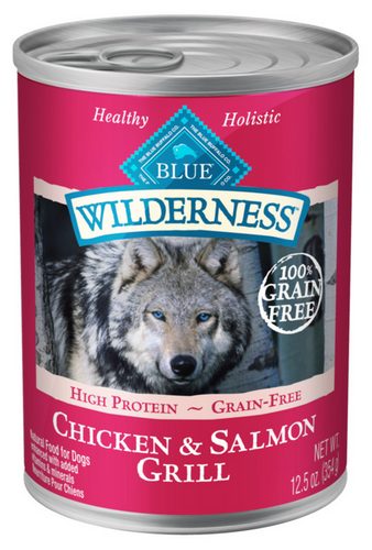 Blue Buffalo Wilderness High-Protein Grain-Free Chicken & Salmon Grill Adult Canned Dog Food