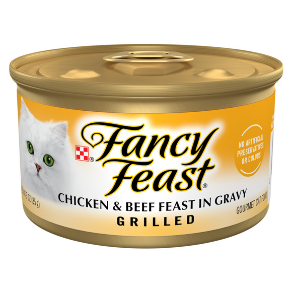 Fancy Feast Grilled Chicken and Beef Canned Cat Food