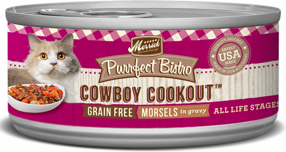 Merrick Purrfect Bistro Cowboy Cookout Grain Free Canned Cat Food