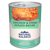 Natural Balance Limited Ingredient Grain Free Chicken & Sweet Potato Recipe Wet Canned Dog Food