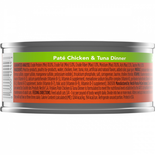 Friskies Pate Chicken And Tuna Dinner In Sauce Canned Cat Food