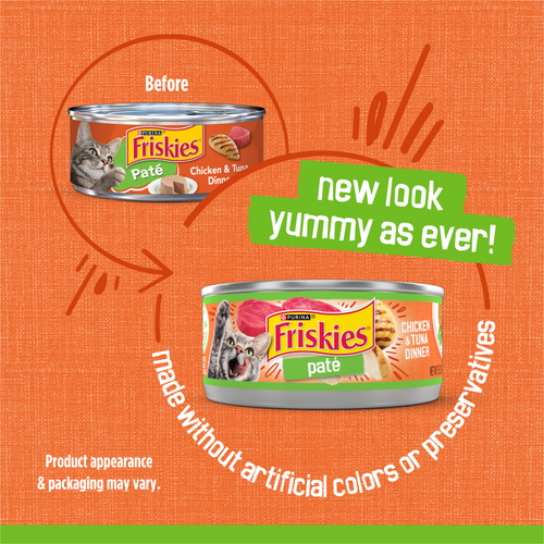 Friskies Pate Chicken And Tuna Dinner In Sauce Canned Cat Food