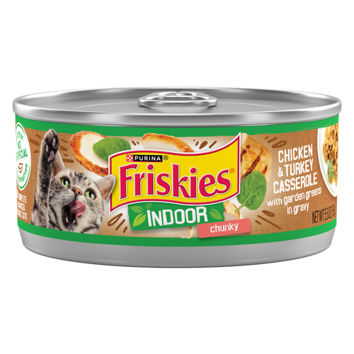 Friskies Selects Indoor Chunky Chicken and Turkey Casserole Canned Cat Food