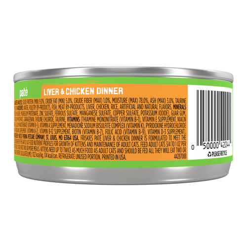 Friskies Pate Liver and Chicken Canned Cat Food