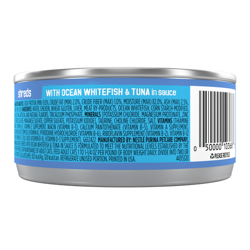 Friskies Savory Shreds with Ocean White Fish & Tuna Canned Cat Food