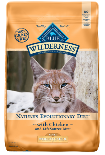 Blue Buffalo Wilderness High-Protein Grain-Free Adult Weight Control Chicken Recipe Dry Cat Food