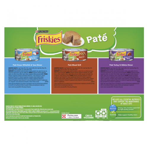 Friskies Classic Pate Variety Pack Canned Cat Food