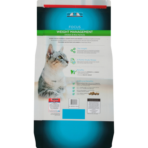 Purina Pro Plan Focus Weight Management Chicken & Rice Formula Dry Cat Food