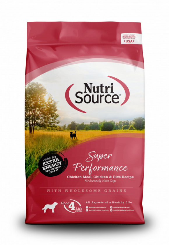 NutriSource Super Performance Chicken & Rice Dry Dog Food