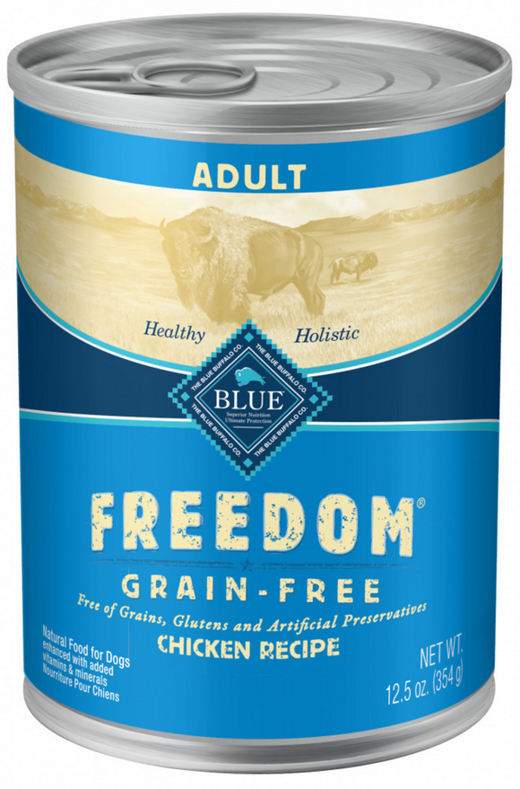 Blue Buffalo Freedom Adult Grain-Free Chicken Recipe Canned Dog Food