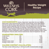 Wellness CORE Grain Free Natural Weight Management Chicken Pork Liver, Whitefish and Turkey Recipe Wet Canned Dog Food