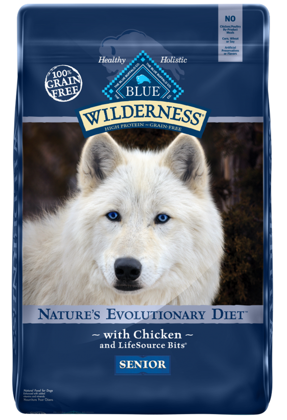 Blue Buffalo Wilderness Senior Grain-Free Chicken Recipe Dry Dog Food