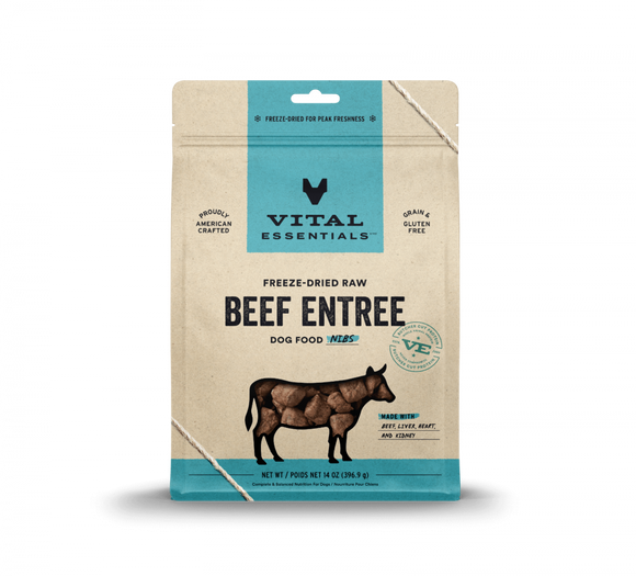 Vital Essentials Beef Nibblets Freeze Dried Dog Food