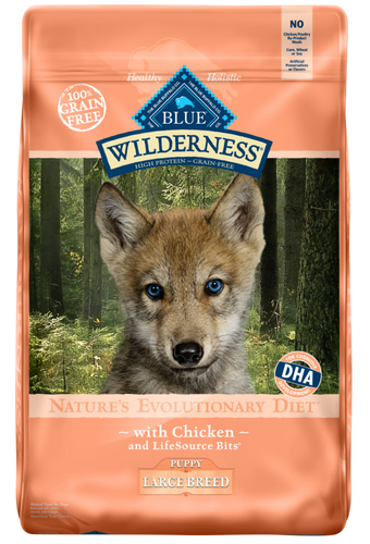 Blue Buffalo Wilderness Large Breed Puppy Grain-Free Chicken Recipe Dry Dog Food