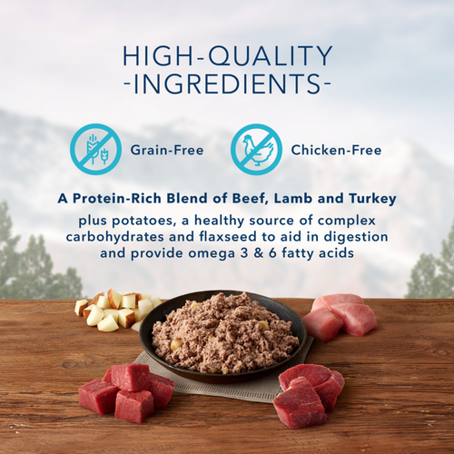 Blue Buffalo Wilderness Rocky Mountain Recipe Grain-Free Red Meat Dinner Adult Canned Dog Food