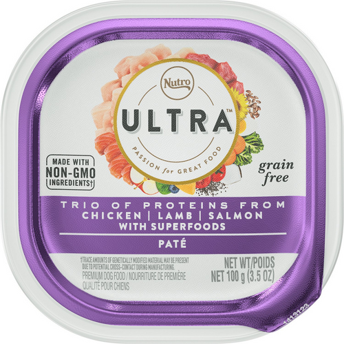 Nutro Ultra Adult Small to Large Dogs Chicken, Lamb and Salmon Pate Wet Dog Food