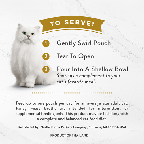 Fancy Feast Classic Broths with Wild Salmon & Vegetables Supplemental Cat Food Pouches