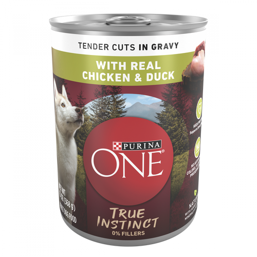 Purina ONE SmartBlend True Instinct Grain Free Chicken & Duck Tender Cuts in Gravy Canned Dog Food