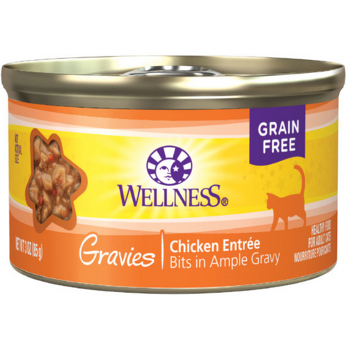 Wellness Natural Grain Free Gravies Chicken Dinner Canned Cat Food